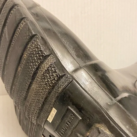 Hunter Original Tall Rain Boot in Dark Blue Size 9 - Picture 7 of 9